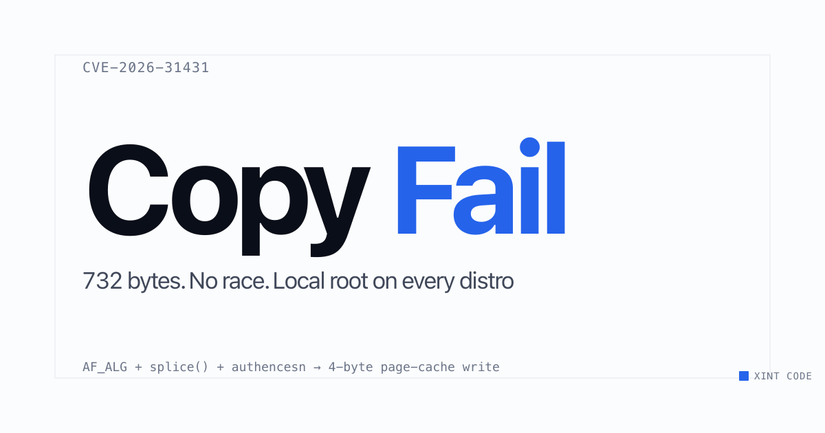 Copy Fail Vulnerability Overview